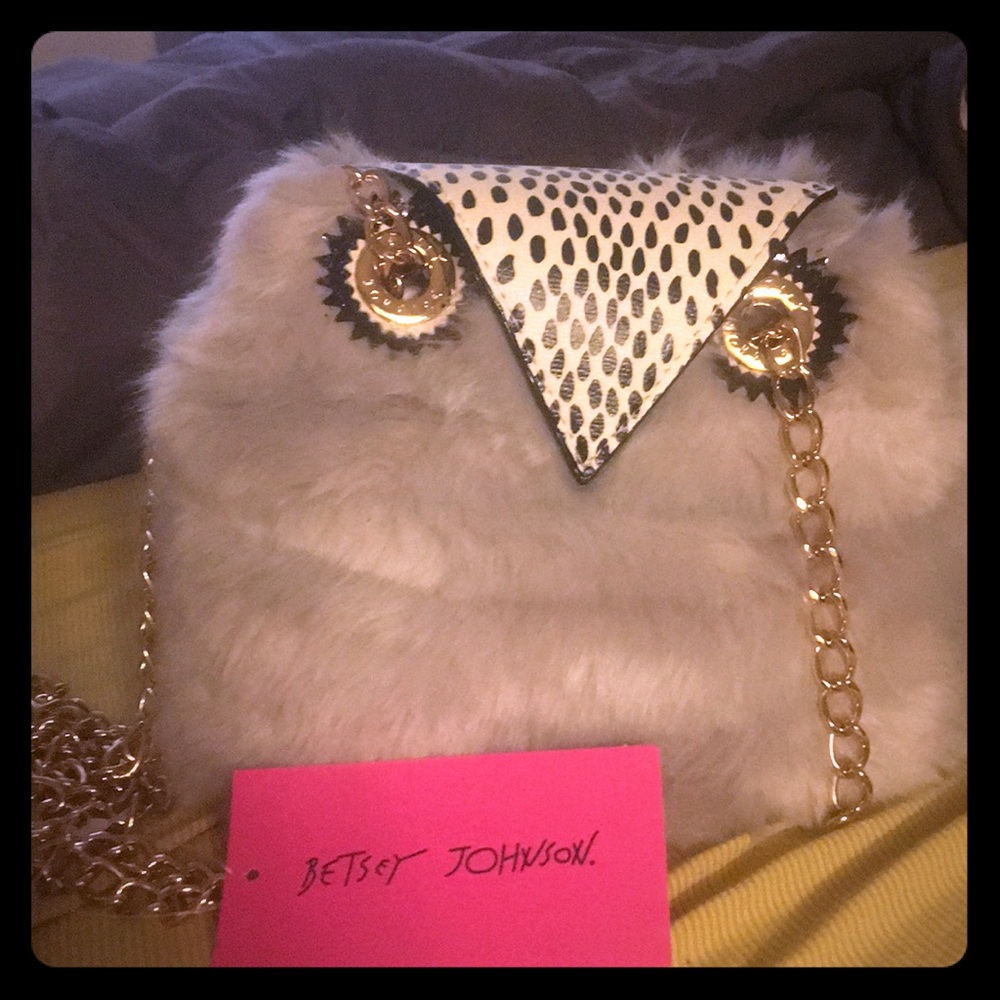 Betsey Johnson owl purse brand new with tags .